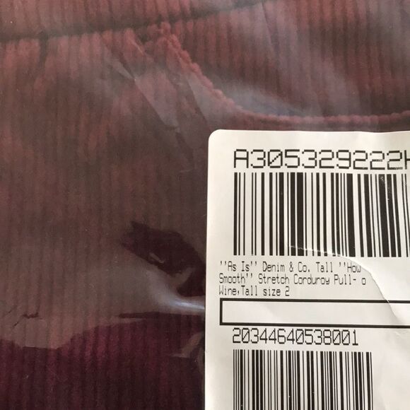 Denim & Co. Smooth Waist Stretch Corduroy Pull-on Pants - Picture 4 of 4